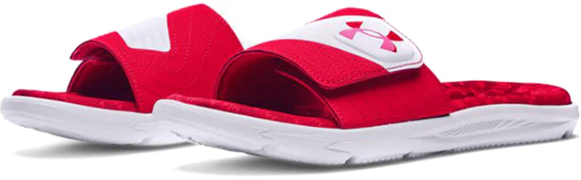Lookbook Under Armour Mercenary 12 Slide ''Rood Wit'' 3023759-600
