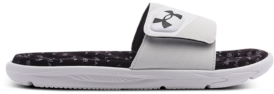 언더아머 용병 12 슬라이드 '화이트 블랙' 3023759-100 Order 언더아머 용병 12 슬라이드 '화이트 블랙' 3023759-100