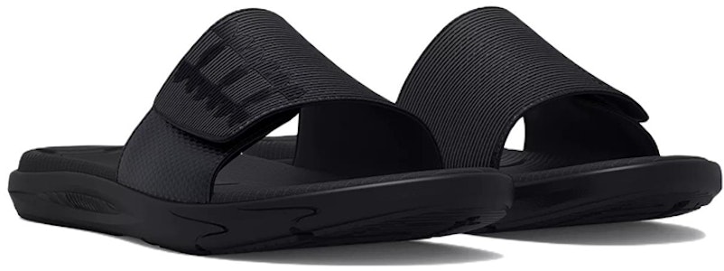 安德玛 佣兵拖鞋 '黑色喷气灰' 3025851-001 Lookbook 安德玛 佣兵拖鞋 '黑色喷气灰' 3025851-001