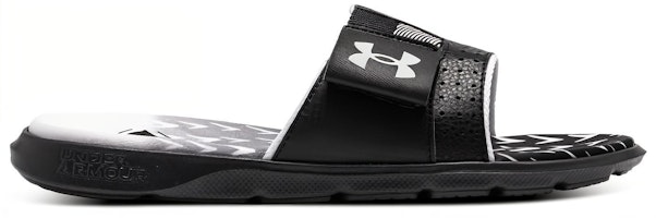언더아머 용병 슬라이드 '블랙 화이트' 3027252-001 Order 언더아머 용병 슬라이드 '블랙 화이트' 3027252-001