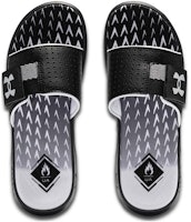 언더아머 용병 슬라이드 '블랙 화이트' 3027252-001 Shop 언더아머 용병 슬라이드 '블랙 화이트' 3027252-001