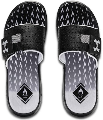 Under Armour Mercenary Slide 'Black White' 3027252-001 Shop Under Armour Mercenary Slide 'Black White' 3027252-001