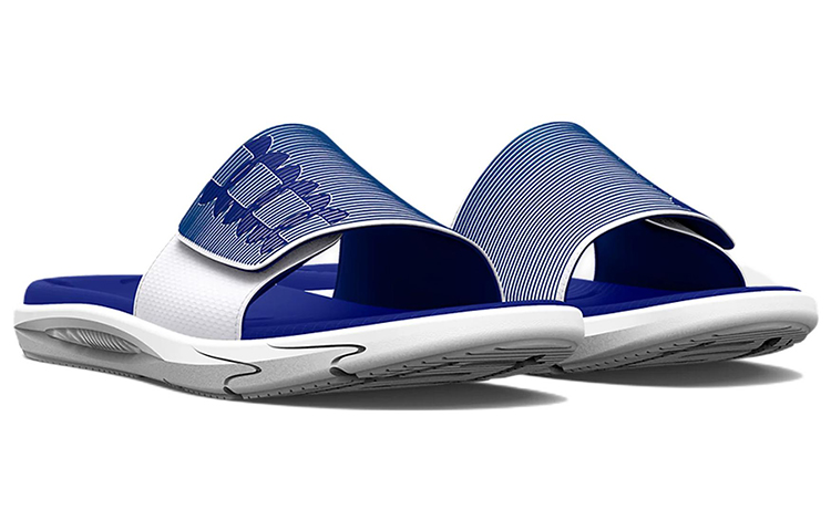 Lookbook Under Armour Mercenary Slide ''Royal Blue Circuit'' Sandaal 3025851-400