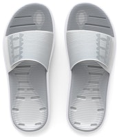 언더아머 용병 슬라이드 '화이트 헤일로 그레이' 3025851-100 Shop 언더아머 용병 슬라이드 '화이트 헤일로 그레이' 3025851-100