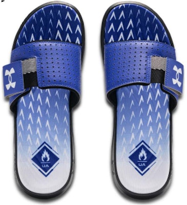Under Armour Mercenary Slippers 'Blue Black' 3027252-400 Shop Under Armour Mercenary Slippers 'Blue Black' 3027252-400