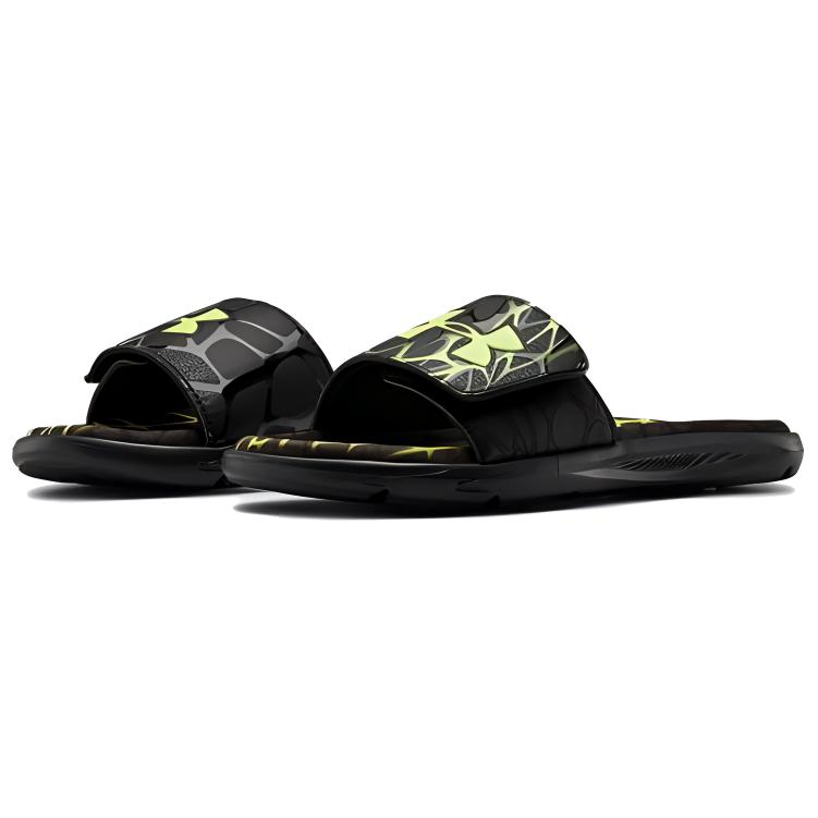 Lookbook Pantoufles Under Armour Mercenary Noir/Vert 3022713-001