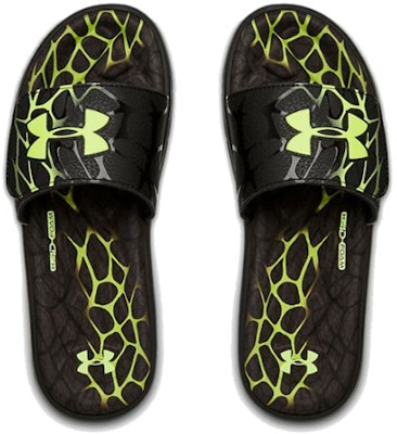 Under Armour Mercenary Slippers Black/Green 3022713-001 Shop Under Armour Mercenary Slippers Black/Green 3022713-001