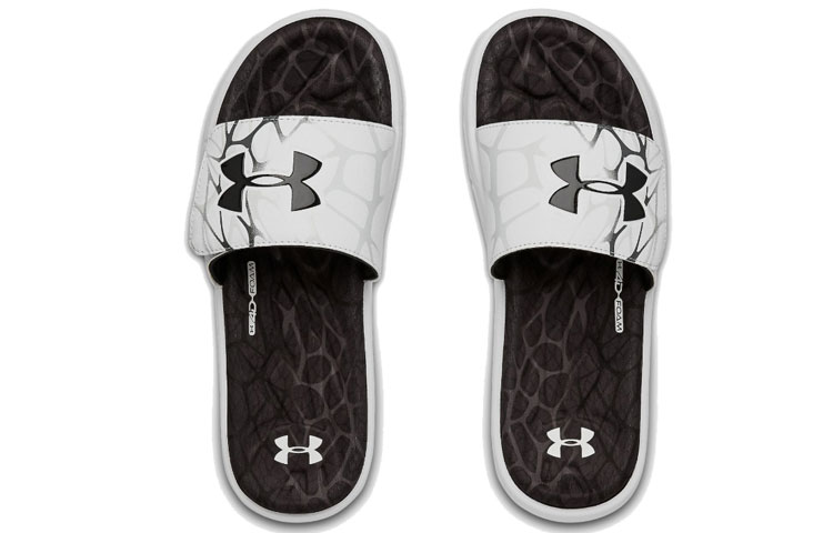Shop Under Armour Mercenary XI Hausschuhe Schwarz/Weiß 3022713-100