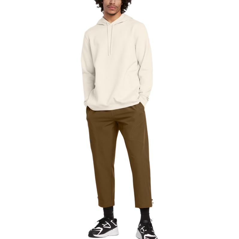 Shop Under Armour Meridian Hoodie Lengan Panjang Pria Warna Beige untuk Cuaca Dingin 1379668-110