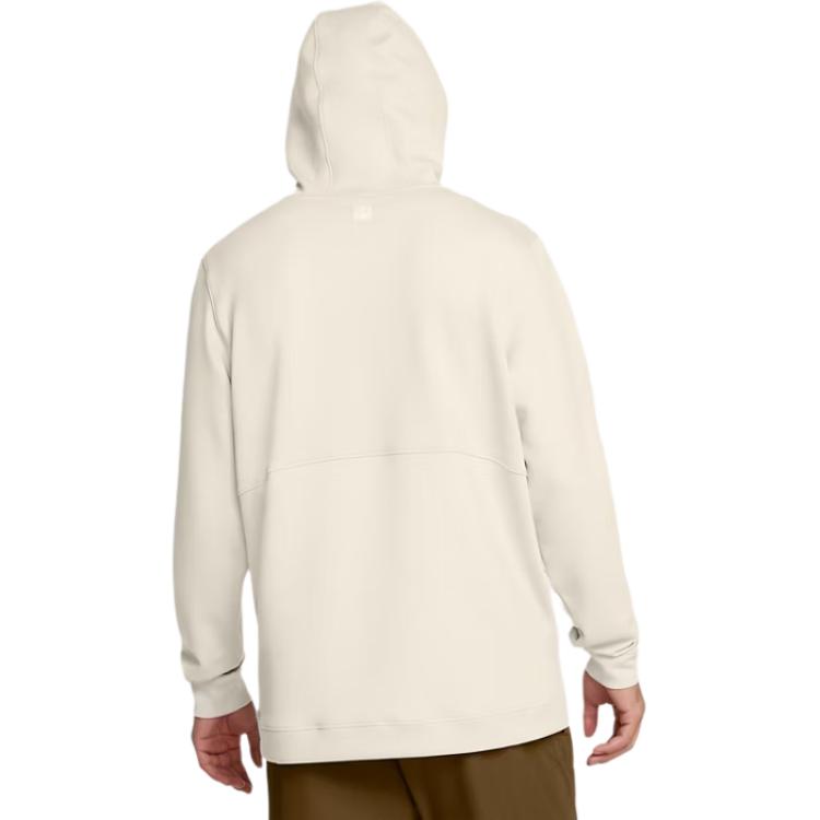 Details for Under Armour Meridian Hoodie Lengan Panjang Pria Warna Beige untuk Cuaca Dingin 1379668-110