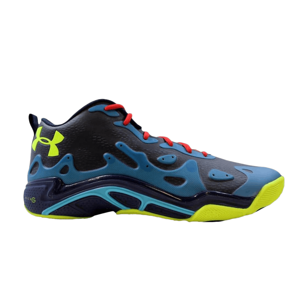 Under Armour Micro G Anatomix Spawn 2 Low 'Midnight Navy Volt' 1252477-410