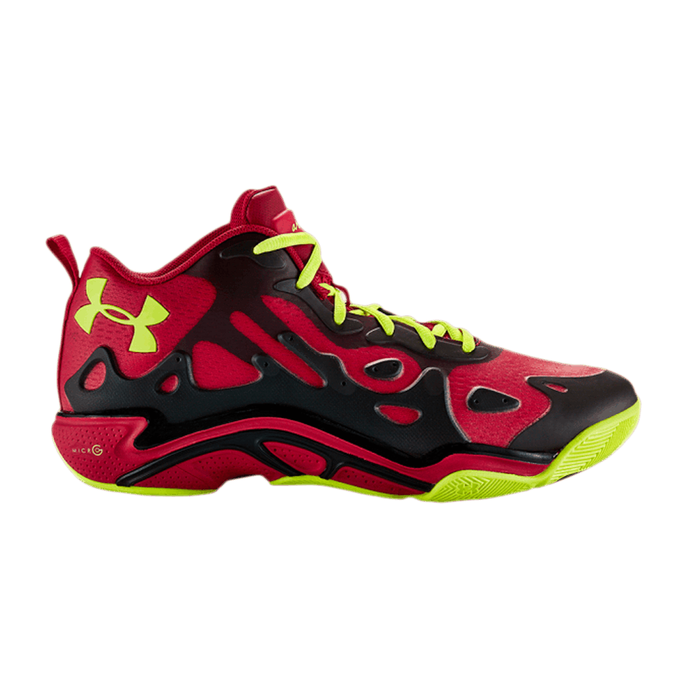 Under Armour Micro G Anatomix Spawn 2 Low 'Red Vis Yellow' 1252477-602