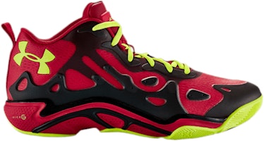 Under Armour Micro G Anatomix Spawn 2 Low 'Red Vis Yellow' 1252477-602 Under Armour Micro G Anatomix Spawn 2 Low 'Red Vis Yellow' 1252477-602