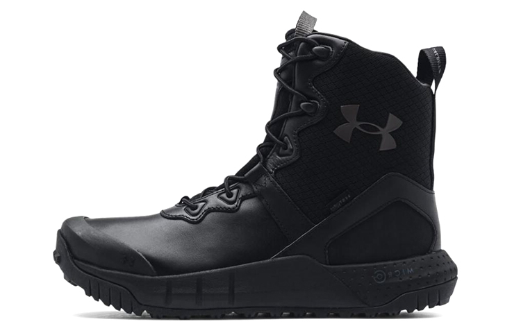 Under Armour Micro G Valsetz Leather 'Black Jet Grey' 3024266-001