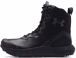 Under Armour Micro G Valsetz Leather 'Black Jet Grey' 3024266-001 Under Armour Micro G Valsetz Leather 'Black Jet Grey' 3024266-001