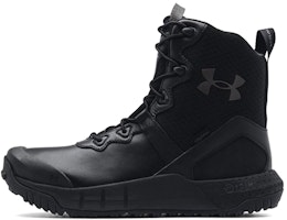 Under Armour Micro G Valsetz Leather 'Black Jet Grey' 3024266-001 Under Armour Micro G Valsetz Leather 'Black Jet Grey' 3024266-001