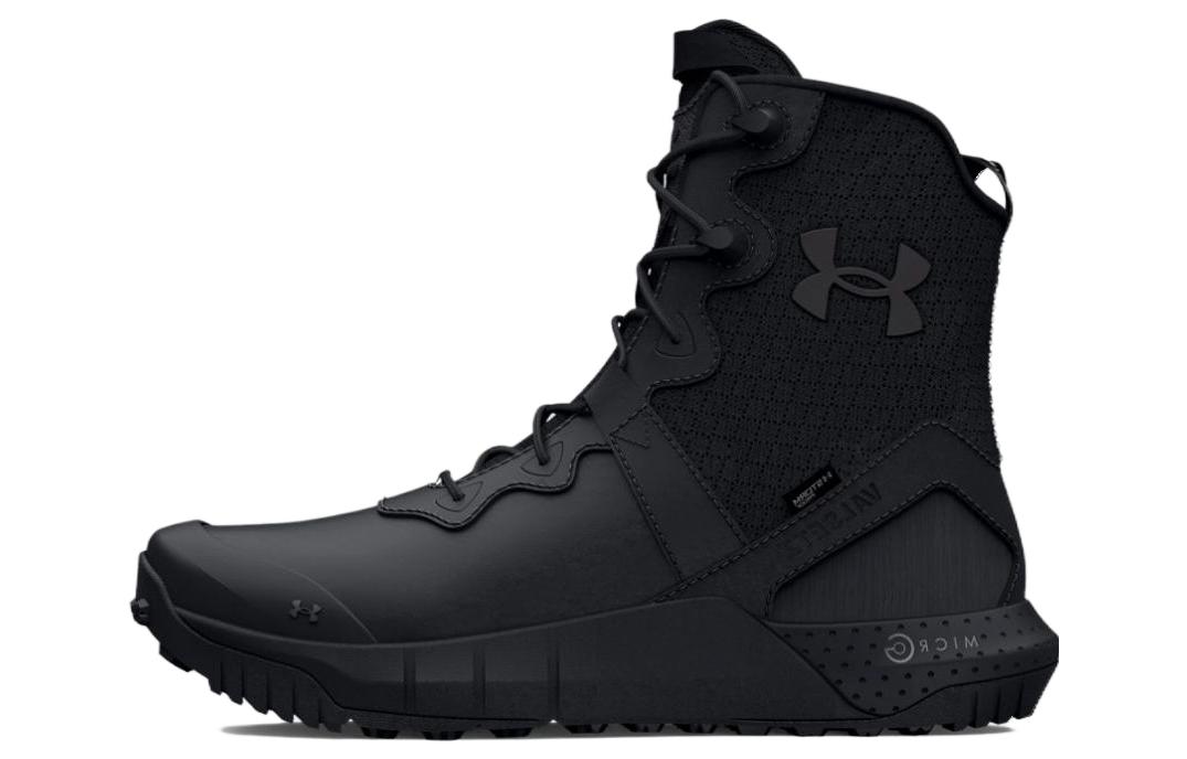 Under Armour Micro G Valsetz Leather Waterproof Zip Tactical Boots 'Black' 3026738-001