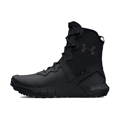 UA Micro G Valsetz Leather Waterproof Zip Tactical Boots 'Black'