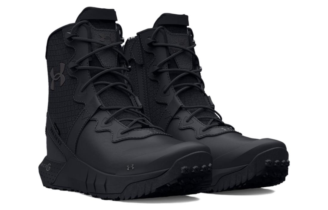UA Micro G Valsetz Leather Waterproof Zip Tactical Boots 'Black' 圖 3