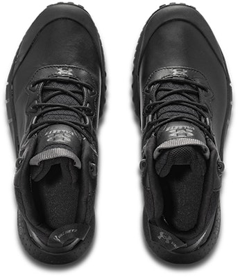 UAマイクロGヴァルセッツ ミッド レザー (黒/灰) 3024334-001 Lookbook UAマイクロGヴァルセッツ ミッド レザー (黒/灰) 3024334-001
