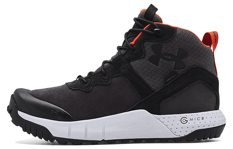Under Armour Micro G Valsetz Mid Leather 'Jet Grey' 3024334-100