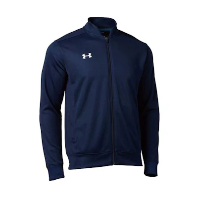 Under Armour Navy Blue Logo Print Zip-Up Jacket for Men 1314108-413