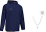 Buy Under Armour Navy Hoodie Jaket Ringan Bernapas Unisex dengan Kalung Gratis 24600410-409