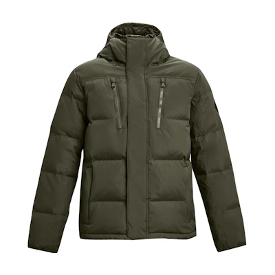 Under Armour Olive Green Solid Color Zip-Up Hoodie Jacket 1378830-390
