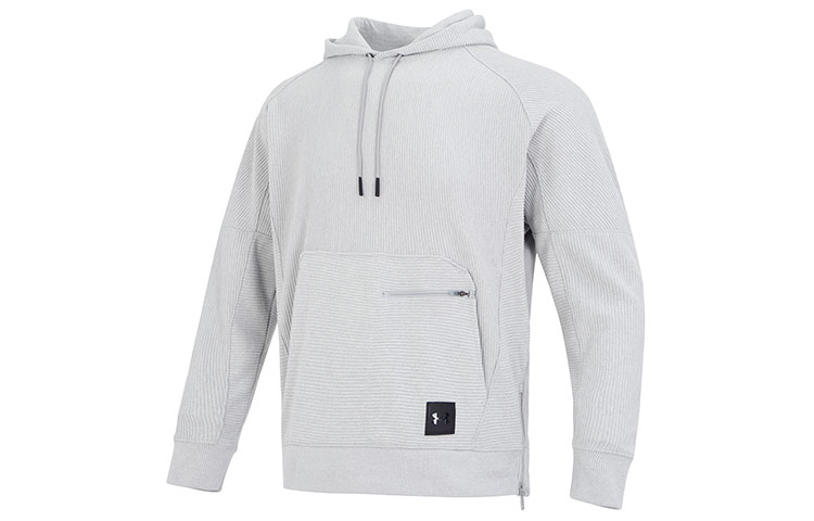 Under Armour Ottoman Fleece Pullover Hoodie Grey - Casual Sportswear 1373878-558