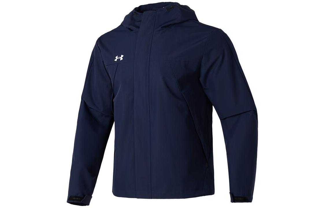 Order Under Armour Outdoor Training Hoodie Jacket Blue Fitness Running Coat 23600401-409