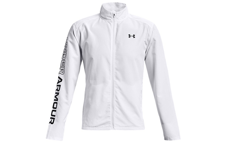 Under Armour Outrun The Rain II White Zip Jacket Sportswear Gift 1369342-100