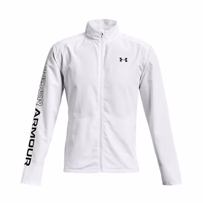 Under Armour Outrun The Rain II White Zip Jacket Sportswear Gift 1369342-100
