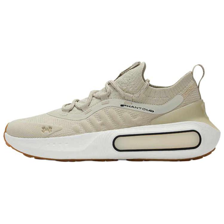 Under Armour Phantom 4 Beige Low-Top Running Shoes - Soft Cushion & Durable. 3027593-289