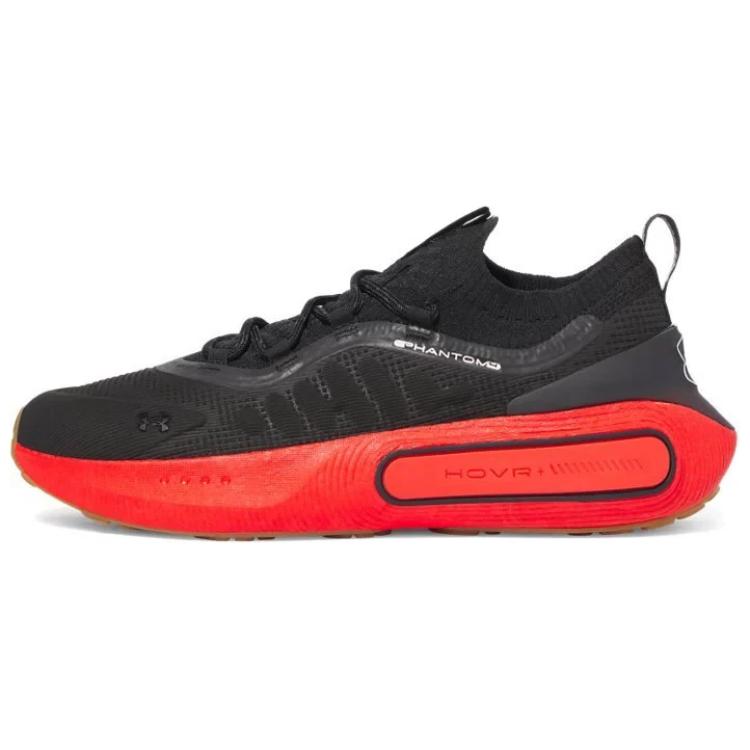 Under Armour Phantom 4 Black Red Running Shoes - Slip-Resistant & Casual. 3027593-004