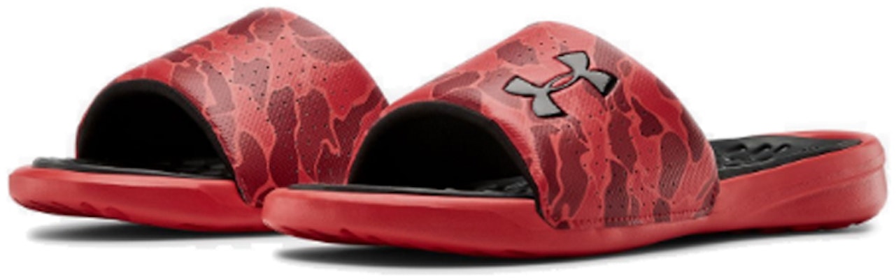 Under Armour Playmaker Diverge Slides Sandals Red 3022714-600 Lookbook Under Armour Playmaker Diverge Slides Sandals Red 3022714-600