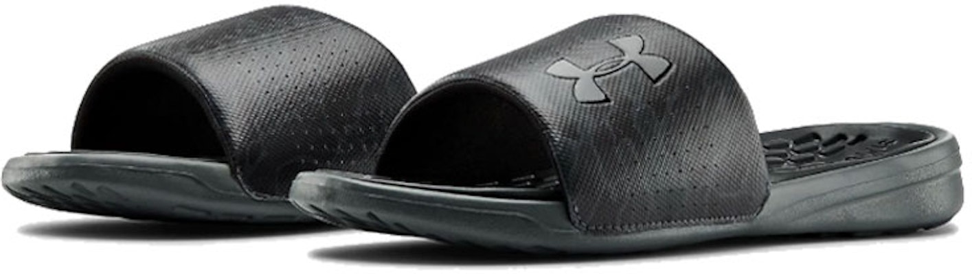 Under Armour Playmaker Diverge Slides Slippers Black 3022714-100 Lookbook Under Armour Playmaker Diverge Slides Slippers Black 3022714-100