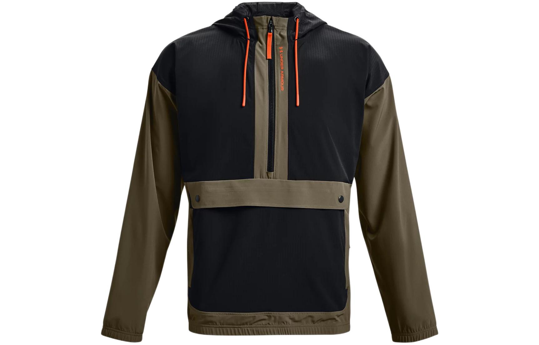 Under Armour Popover Colorblock Training Hoodie Jacket - Green 1366188-361