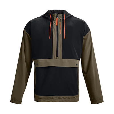 Under Armour Popover Colorblock Training Hoodie Jacket - Green 1366188-361