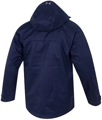 安德玛蓝色防风连帽三合一夹克 户外休闲款 1300663-411 Lookbook 安德玛蓝色防风连帽三合一夹克 户外休闲款 1300663-411