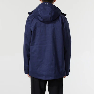 安德玛蓝色防风连帽三合一夹克 户外休闲款 1300663-411 Cheap 安德玛蓝色防风连帽三合一夹克 户外休闲款 1300663-411