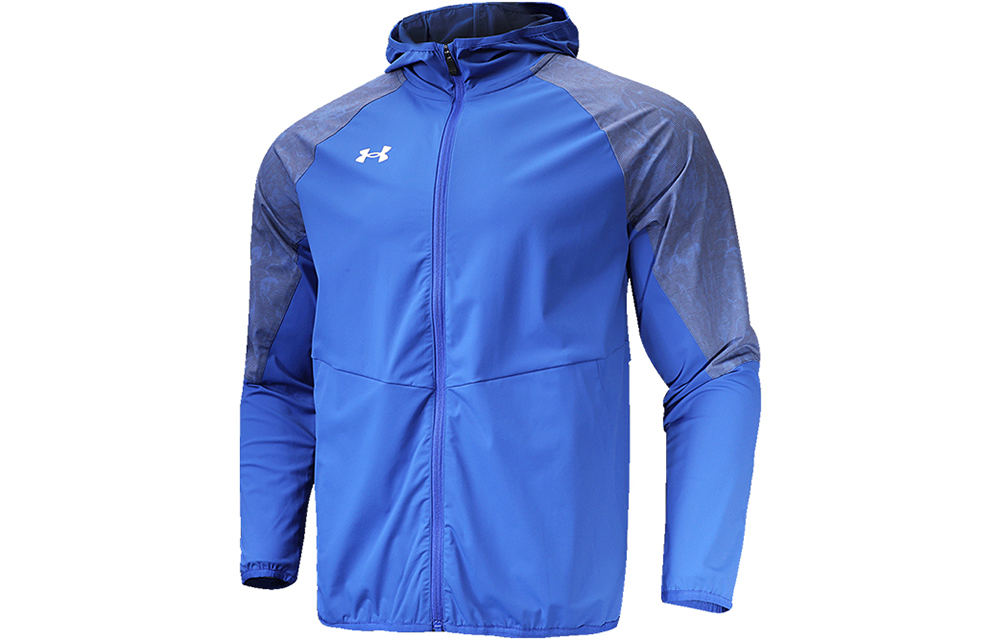 Under Armour Printed Logo Knit Panel Hoodie Jacket 22500403-400