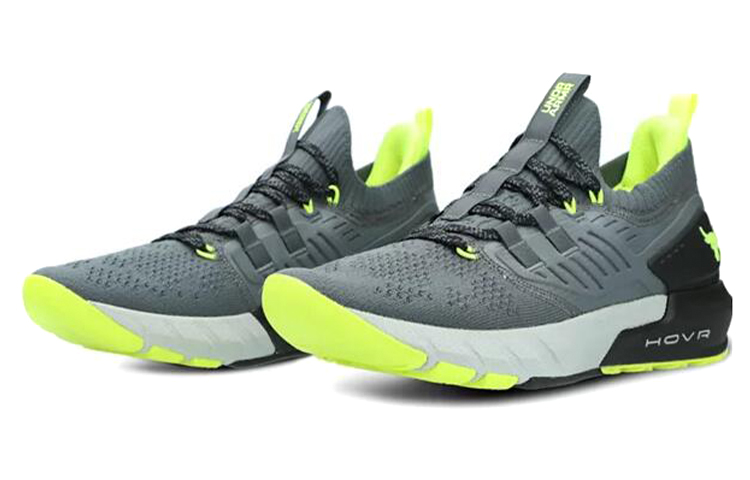 Lookbook Under Armour Project Rock 3 'Black Grey Lime' 3023004-113