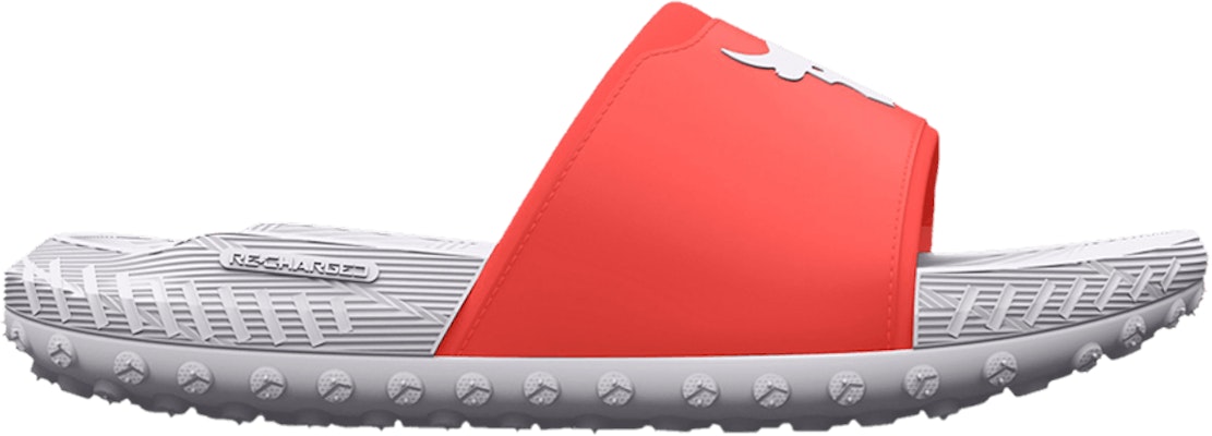 Under Armour Project Rock 3 Slide 'After Burn White' 3026034-800 Buy Under Armour Project Rock 3 Slide 'After Burn White' 3026034-800