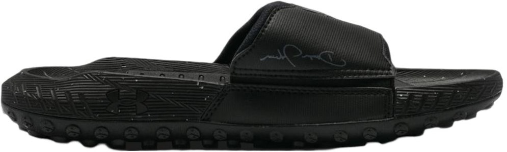 安德玛 Project Rock 3 拖鞋 '黑色沥青灰' 3026034-001 Order 安德玛 Project Rock 3 拖鞋 '黑色沥青灰' 3026034-001