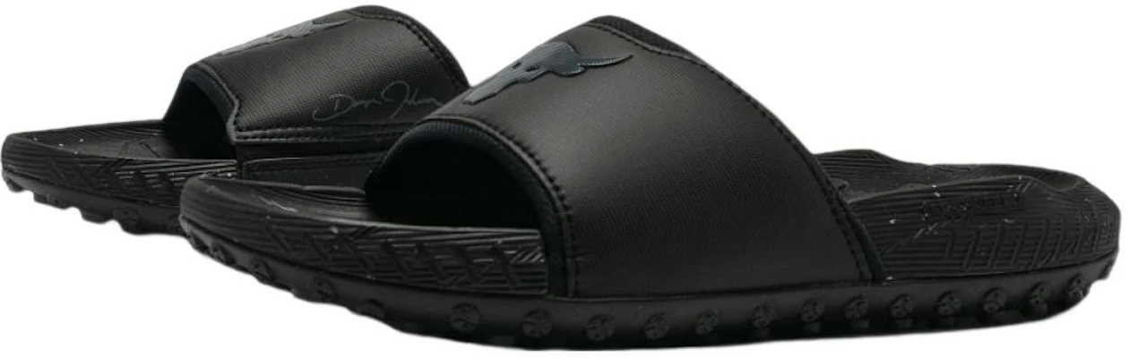 Under Armour Project Rock 3 Slide ''Schwarz Pitch Grau'' 3026034-001 Shop Under Armour Project Rock 3 Slide ''Schwarz Pitch Grau'' 3026034-001