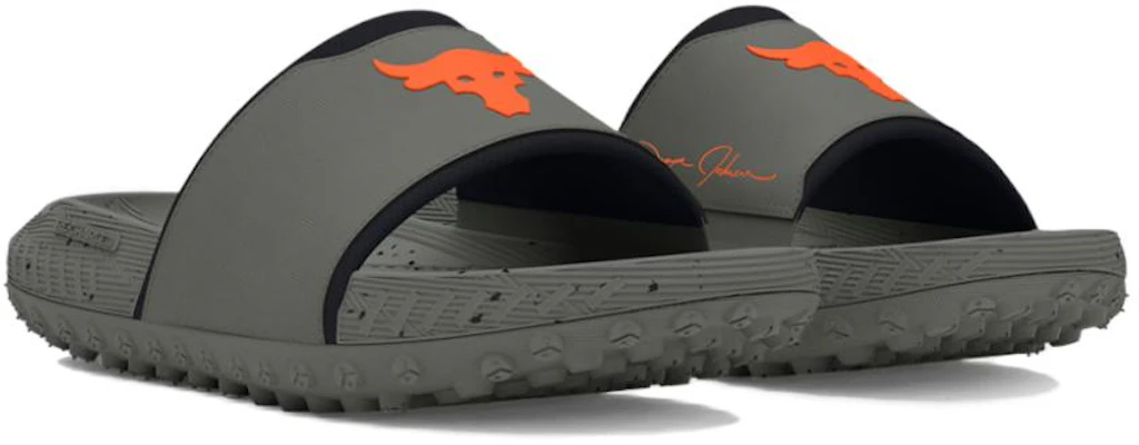 Under Armour Project Rock 3 Slide ''Hijau Tanah Jingga''. 3026034-301 Lookbook Under Armour Project Rock 3 Slide ''Hijau Tanah Jingga''. 3026034-301