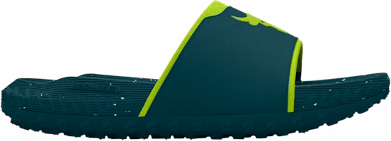 Under Armour Project Rock 3 Slide 'Hydro Teal High Vis Yellow' 3026034-402 Under Armour Project Rock 3 Slide 'Hydro Teal High Vis Yellow' 3026034-402