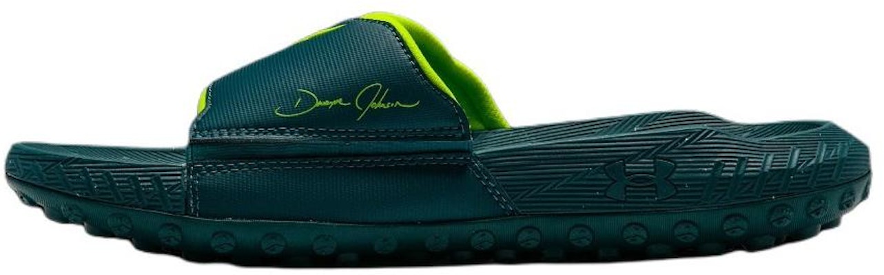 Under Armour Project Rock 3 Slide 'Hydro Teal High Vis Kuning' 3026034-402 Buy Under Armour Project Rock 3 Slide 'Hydro Teal High Vis Kuning' 3026034-402
