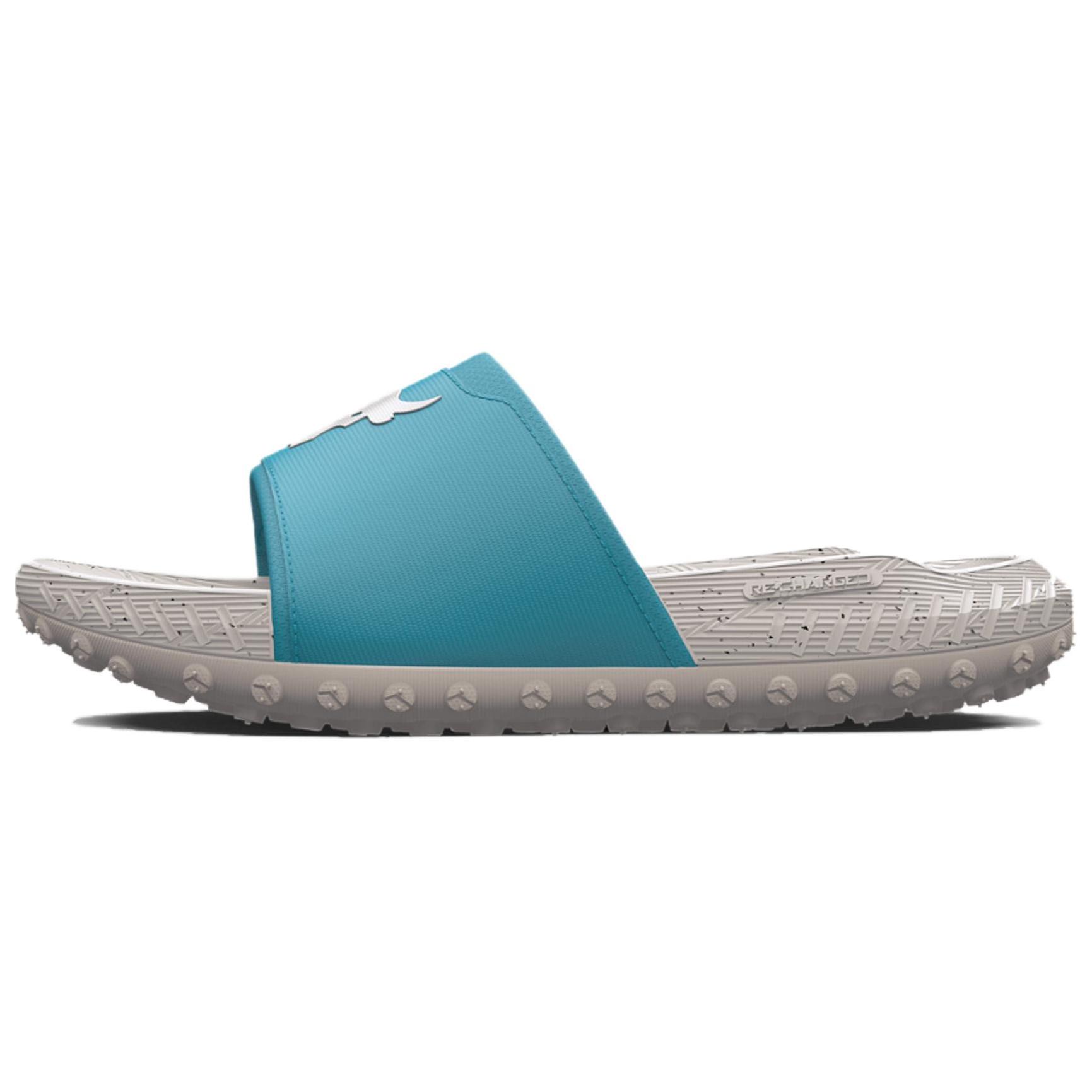 Under Armour Project Rock 3 Slides 'Blue Grey' 3026034-401