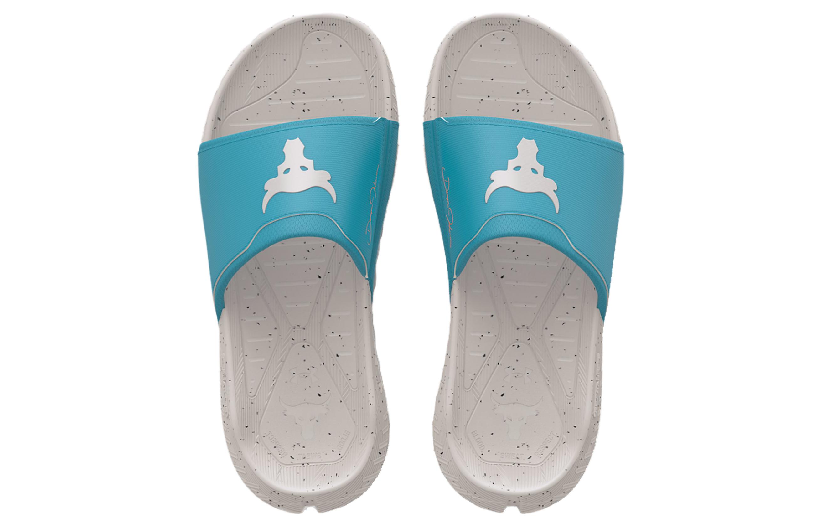 UA Project Rock 3 Slides 'Blue Grey' 圖 4